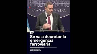 Tras el choque de trenes el Gobierno anunció que decretará la emergencia ferroviaria [upl. by Desmund]