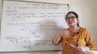 Consumer equilibrium using indifference curve approach Class 11thMicroeco [upl. by Eileme]