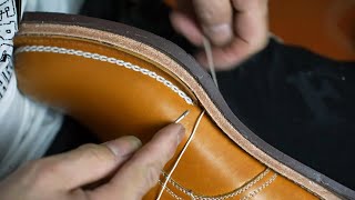 How Its MadeHandmade shoes with Norwegian stitching asmr [upl. by Sollars717]