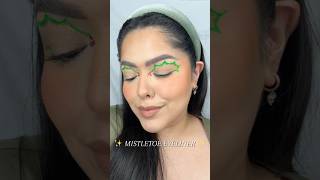 DEC 1 Mistletoe Eyeliner 🎄Christmas 25daysofchristmasmakeup mistletoe eyelinertutorial [upl. by Iyre602]