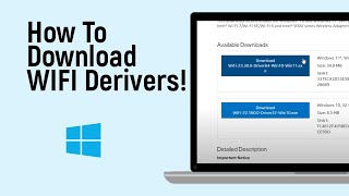 How to Download WIFI Drivers in Windows LATEST VERSION [upl. by Nuahsyar]