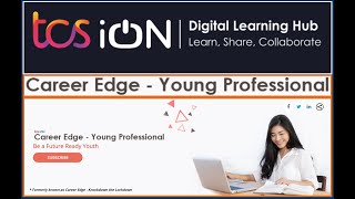 TCS ION Career Edge Young Professionals Program  Career Edge Program for Job seekers  TCSION [upl. by Naoma]