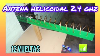 Antena Helicoidal Casera WiFi FPV Satélite [upl. by Anayhd]