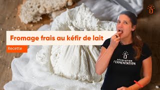 Comment faire du fromage frais de kéfir de lait style Boursin [upl. by Ettennor]