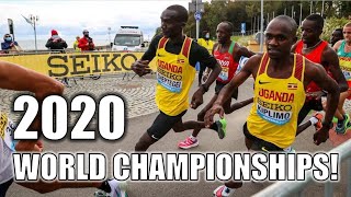 2020 WORLD HALF MARATHON CHAMPIONSHIPS  Joshua Cheptegei VS Jacob Kiplimo [upl. by Yzeerb738]