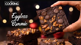 Eggless Brownie Recipe  Chocolate Brownie Recipe  Fudgy Brownies  Dessert Recipe  Brownie Recipe [upl. by Adelbert18]