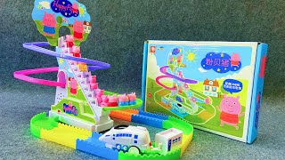 12Minutes Satisfyingwith Unboxing cute Peppa Pig climbs the stairs Collection ASMR [upl. by Pathe]