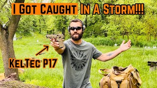 KelTec P17 Range TIME During A THUNDERSTORM [upl. by Ycnej]