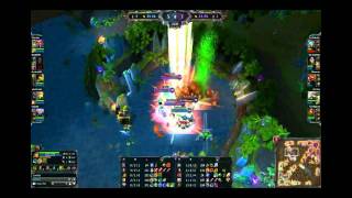 HotshotGG Nidalee Baron Steal 1v4 NESL [upl. by Nanoc]