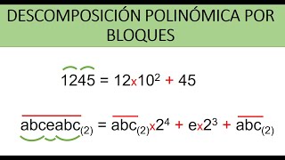 Descomposición Polinómica por Bloques  Ejemplos Aplicativos [upl. by Ankney]