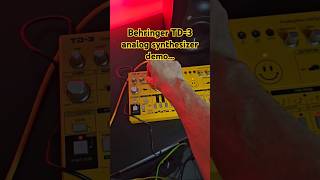 Behringer TD3 analog synthesizer demo shorts synthesizer [upl. by Cochrane]