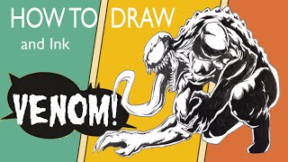 How to Draw Venom  Easy Drawings [upl. by Ikkela]