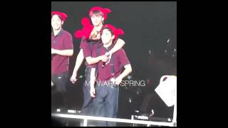 151115 Sehun made Xiumin kiss Suho EXO Luxion Osaka [upl. by Micki]