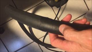 fix an inner tube with burning rubber [upl. by Sinnod]