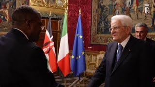 Il Presidente Mattarella riceve le credenziali dei nuovi Ambasciatori [upl. by Kirit]