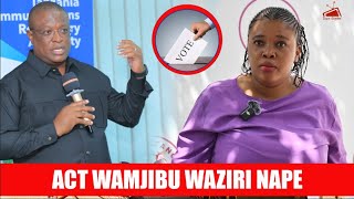 ACT WAZALENDO WAJIBU KAULI YA NAPE KUANZA ZIARA NCHI NZIMA [upl. by Willdon99]