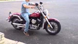 Yamaha VStar 650 Classic walk around and ride [upl. by Leahsim]