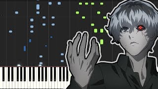 Tokyo Ghoulre OP  Asphyxia Piano Tutorial [upl. by Aoht]