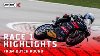 HIGHLIGHTS from a CRAZY Race 1 at Assen 🤯  2024 DutchWorldSBK 🇳🇱 [upl. by Attevaj603]