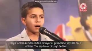 Ses Yarışmasında KURANI KERİM Okuyarak Jürileri Hayrete Düşüren Suriyeli Çocuk [upl. by Kling]