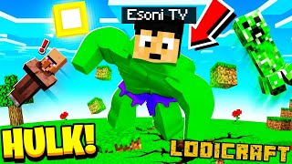 Esoni became THE HULK in MINECRAFT Tagalog [upl. by Cirenoj]