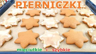 Najlepsze mięciutkie PIERNICZKI idealne 🎄 prosty przepis na szybkie świąteczne ciasteczka 🎁 [upl. by Nagek]