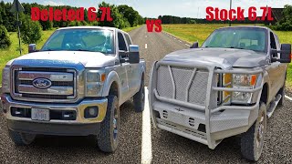 Deleted 2011 67L Vs Stock 2015 67L Powerstroke [upl. by Mackenzie]