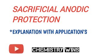 SACRIFICIAL ANODIC PROTECTION METHOD sadhanadhananjaya CHEMISTRY WINS chemistry [upl. by Hurless]