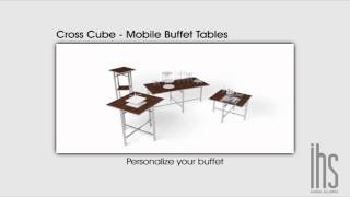 Lightweight Cross Cube Mobile Buffet Tables by IHS [upl. by Eenert]