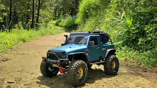 JEEP RUBICON RGT 86100 PRO TRAILING IN RAIN FOREST [upl. by Decker]