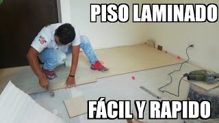 Como Instalar Facil Piso laminado Ventajas y desventajas Laminate Flooring Tutorial Alex 3R [upl. by Kessiah]