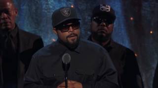 Ice Cube of NWAs Rock amp Roll Hall of Fame Acceptance Speech  2016 Induction [upl. by Aehsa]