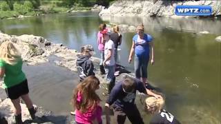 Students help stock trout [upl. by Fernanda422]