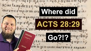 Why is there NO VERSE number for Acts 2829 [upl. by Carleen693]