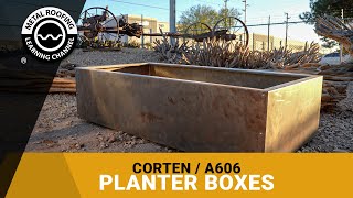 What Are Corten Steel Planter Boxes How Do I Assemble A DIY Weathering Steel Rustic Planter Box [upl. by Allbee]