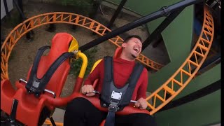 Tornado INTENSE Spinning Roller Coaster 4K POV  Bakken Denmark No Copyright [upl. by Laehpar736]