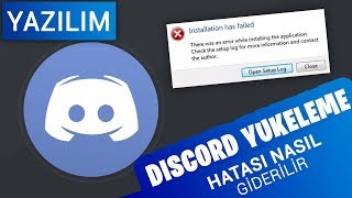 Discord Yükleme Hatası Çözümü  2019 [upl. by Akenor]