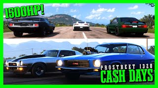 Forza Horizon 5  CASH DAYS 1500HP Holden HQ Monaro INVADES 1320 Pro Street Racing [upl. by Novj]