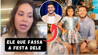 maira Cardi fala real motivo de não ter convidado Arthur Aguiar para festa de aniversário da filha [upl. by Pfosi765]