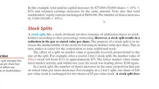 Casharka 5aad Stock Splits of Corporations Chapter 14 Financial Acc2 [upl. by Emoreg]