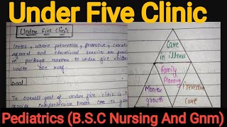 Notes Of Under Five Clinic in Hindi Pediatric Nursing [upl. by Arreip59]