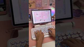 my clicky keyboards 😍 Samsung galaxy tab S9  penly digital planner  amazon finds  keyboard asmr [upl. by Nhabois]