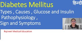 Diabetes Mellitus  Part1  Types  Causes  Sign and Symptoms  Pathophysiology  Complications [upl. by Doti]