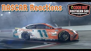 DENNY HAMLIN WINS 2021 NASCAR Cup Darlington Reactions  Cook Out Southern 500 [upl. by Ahsatniuq]