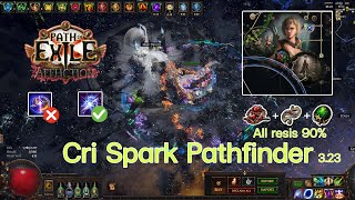 PoE 323 Cri Spark Pathfinder  This set item it works [upl. by Ttik]