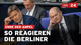 So reagiert Berlin auf das AmpelAus [upl. by Okeim]