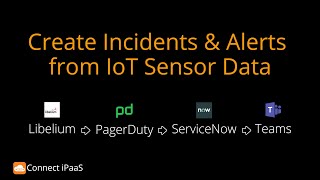 How to Integrate IoT Sensor Data With PagerDuty ServiceNow and Teams in Less Than 90 Seconds [upl. by Aicirtap853]