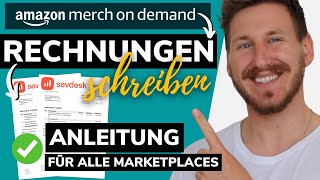 POD ⚠️ DARUM MUSST DU RECHNUNGEN für AMAZON SCHREIBEN  Anleitung mit sevdesk Rabattcode [upl. by Joash]