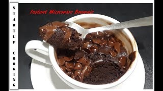 1 Minute Microwave Brownie Eggless Brownie  Microwave recipe  Microwave brownie EP 3 [upl. by Feldt]