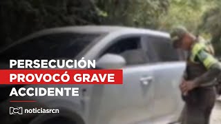 Persecución de película provocó grave accidente en Tuluá [upl. by Airakaz868]